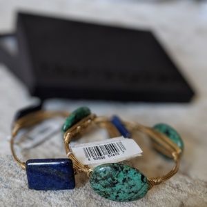 Gold and Turquoise + Lapis Stone Jewelry
